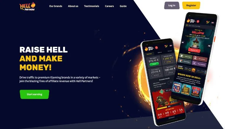 Hell Partners website screenshot