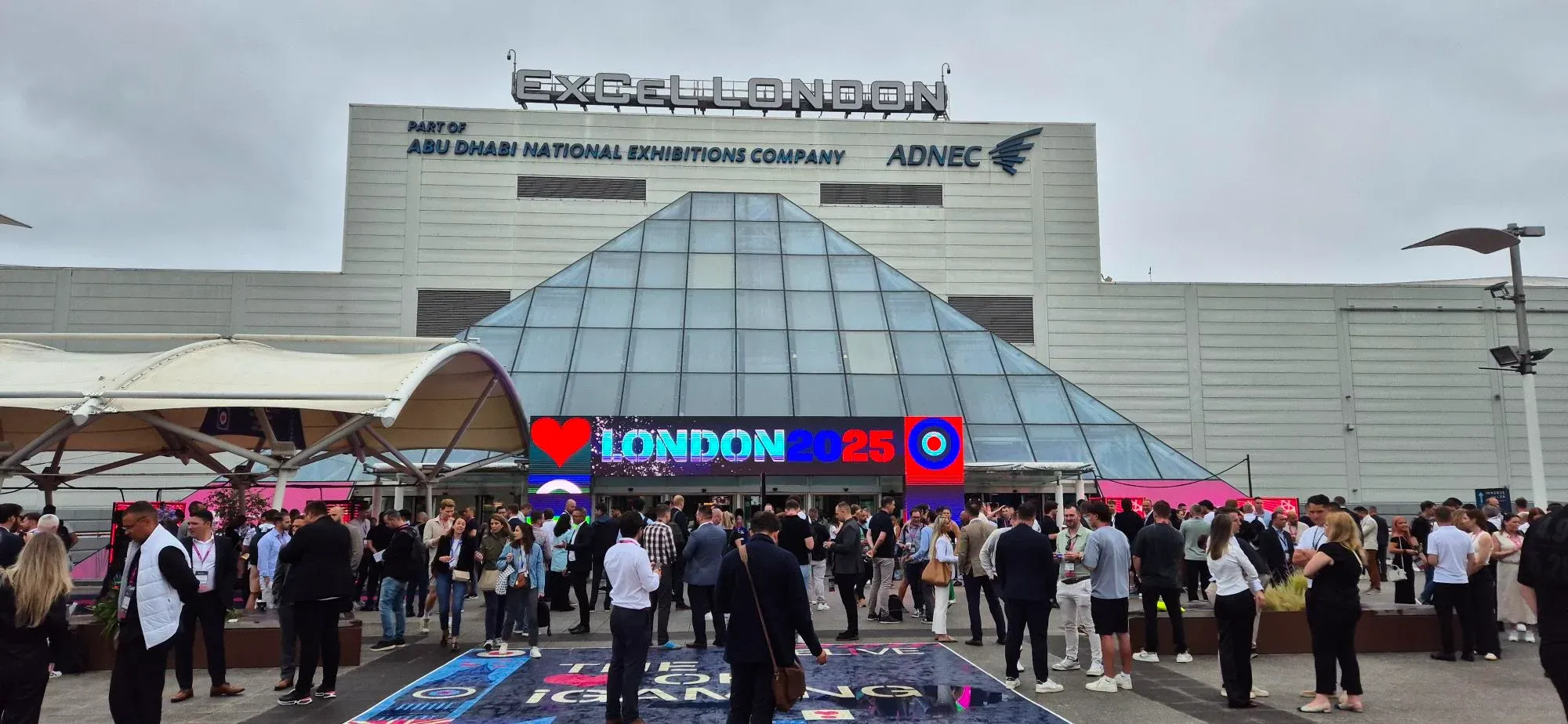 Entrance to ExCeL London during iGB London 2025